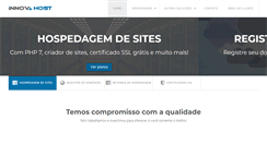 Desktop Screenshot of innovahost.com.br