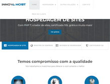 Tablet Screenshot of innovahost.com.br